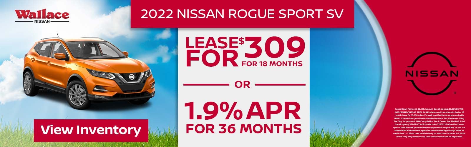 Nissan Rogue Sport Special Offer