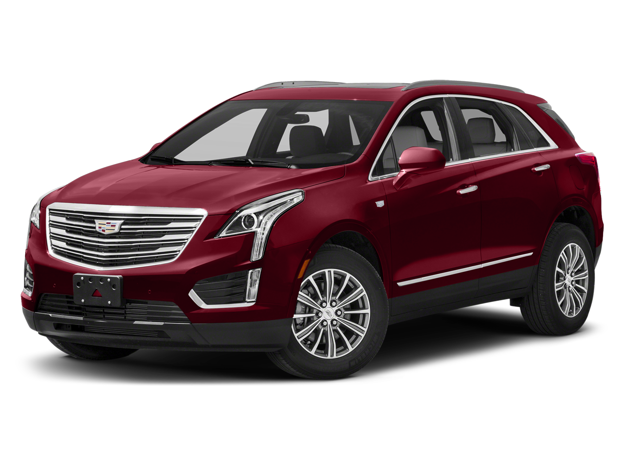 2019 Cadillac XT5 Luxury in Red Horizon Tintcoat — front three-quarter view