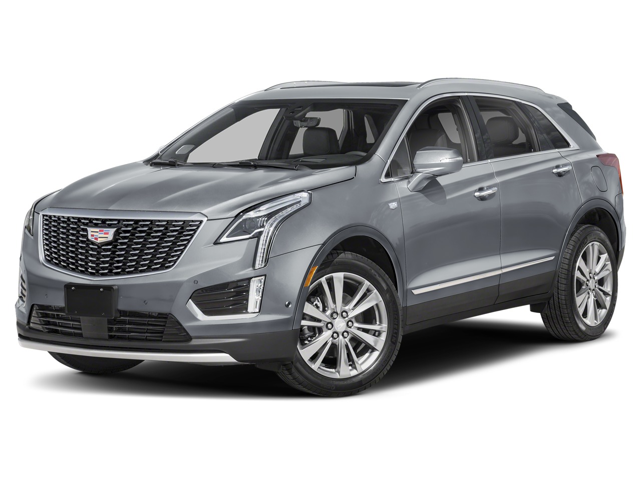 2023 Cadillac XT5 FWD Premium Luxury in Argent Silver Metallic — front three-quarter view