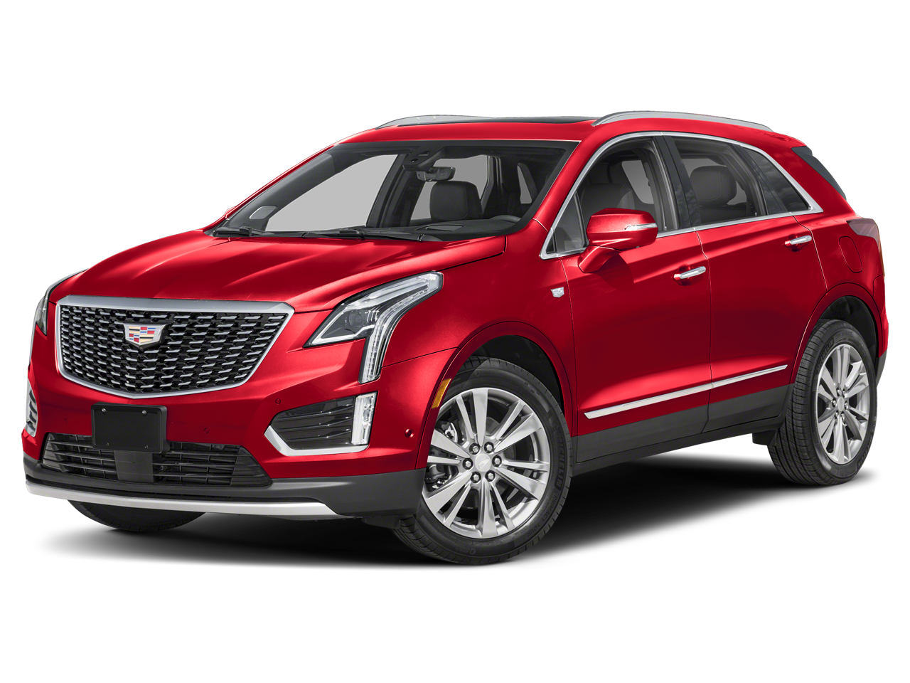 2023 Cadillac XT5 FWD Premium Luxury in Radiant Red Tintcoat — front three-quarter view