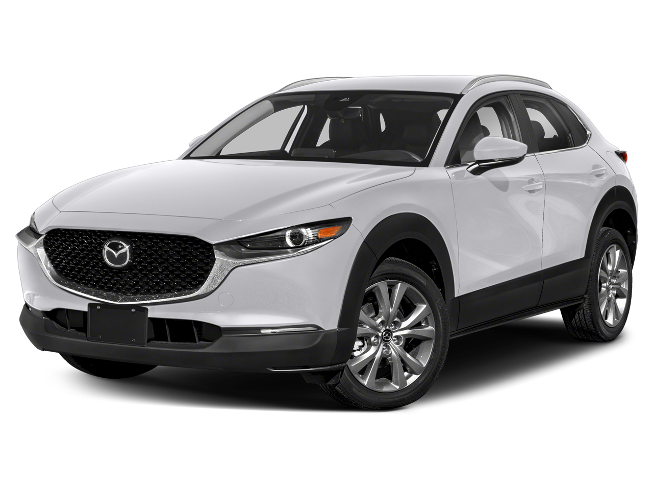 2023 Mazda Mazda CX-30 2.5 S Preferred Package in Snowflake White Pearl Mica — front three-quarter view