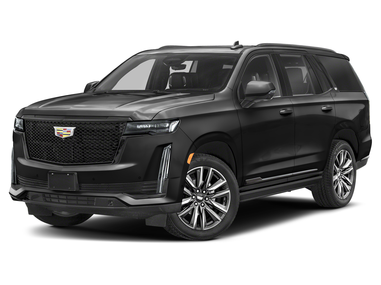 2024 Cadillac Escalade RWD Sport Platinum in Black Raven — front three-quarter view