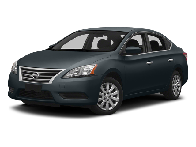 2014 Nissan Sentra SV in Graphite Blue — front three-quarter view