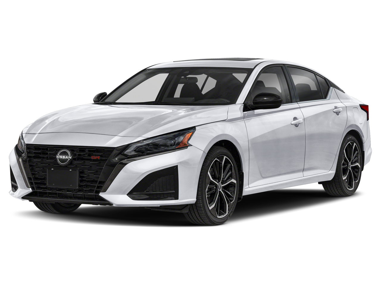 2026 Nissan Altima SR in SUPER BLACK — front three-quarter view