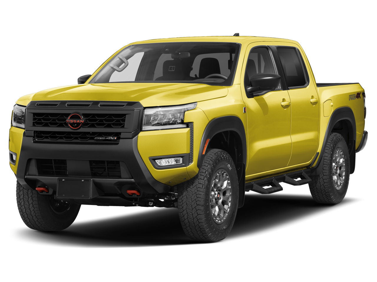 2026 Nissan Frontier PRO-4X w/R Package in BOULDER GRAY PE — front three-quarter view