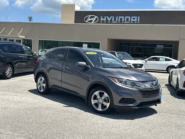 2020 Honda HR-V LX in Gray — front three-quarter view