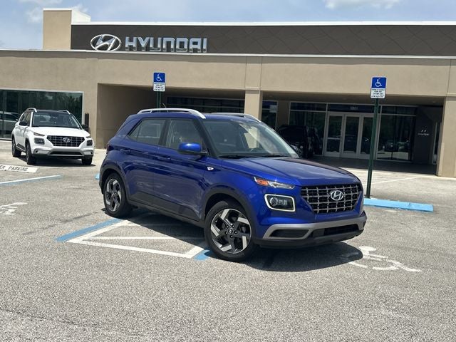 2023 Hyundai Venue Limited in Intense Blue — front three-quarter view