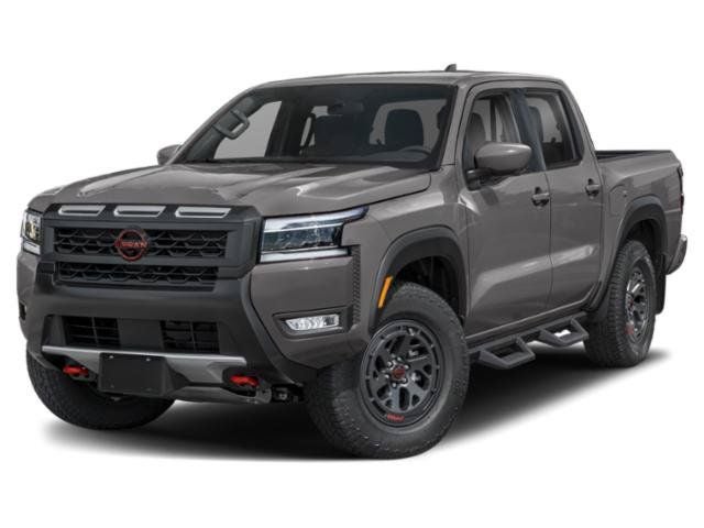 2026 Nissan Frontier PRO-X in Gun Metallic — front three-quarter view