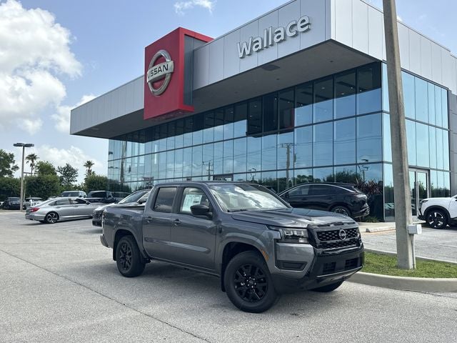 2026 Nissan Frontier SV in Gun Metallic — front three-quarter view