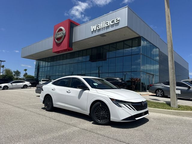 2026 Nissan Sentra SV in Fresh Powder — front three-quarter view