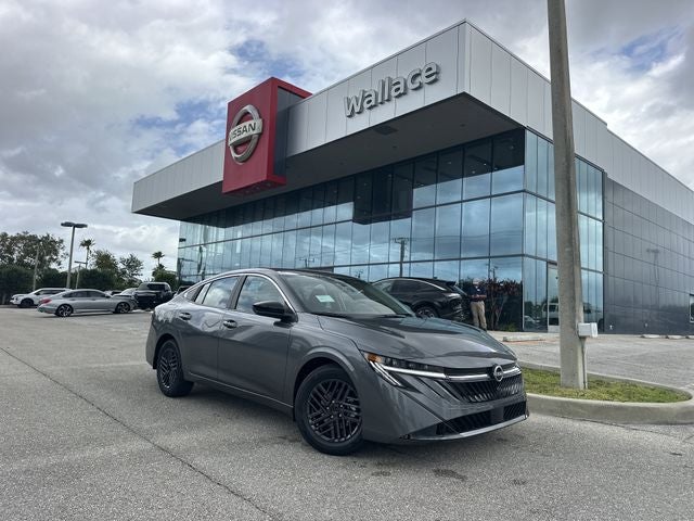 2026 Nissan Sentra SV in Gun Metallic — front three-quarter view