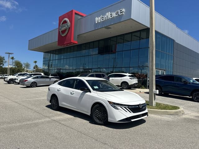 2026 Nissan Sentra SV in Fresh Powder — front three-quarter view
