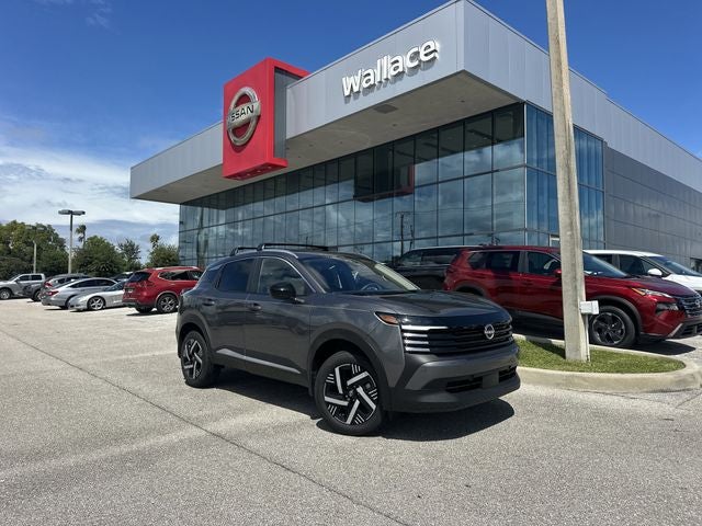 2026 Nissan Kicks SV in Gun Metallic — front three-quarter view