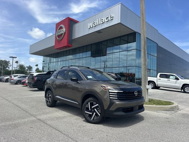 2026 Nissan Kicks SV in Canyon Bronze Metallic — front three-quarter view