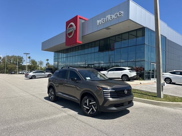 2026 Nissan Kicks SV in Canyon Bronze Metallic — front three-quarter view