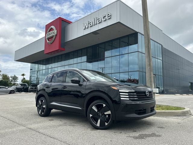 2026 Nissan Kicks SR in Super Black — front three-quarter view