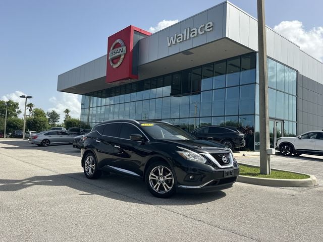 2017 Nissan Murano Platinum in Magnetic Black Metallic — front three-quarter view
