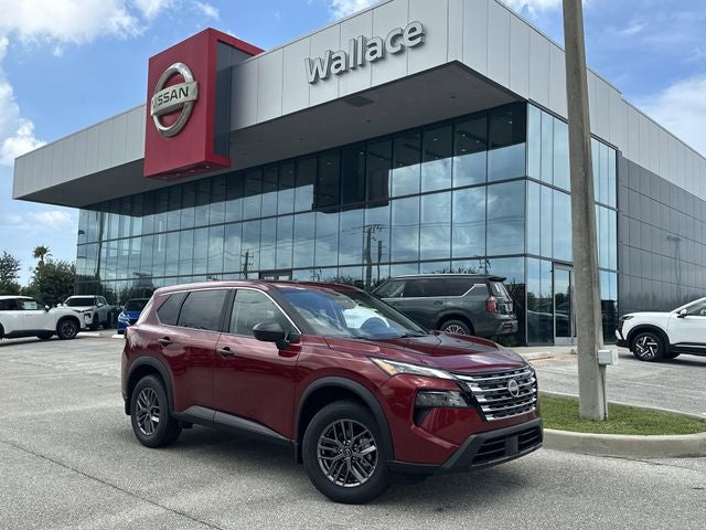 2026 Nissan Rogue S in Scarlet Ember Tintcoat — front three-quarter view