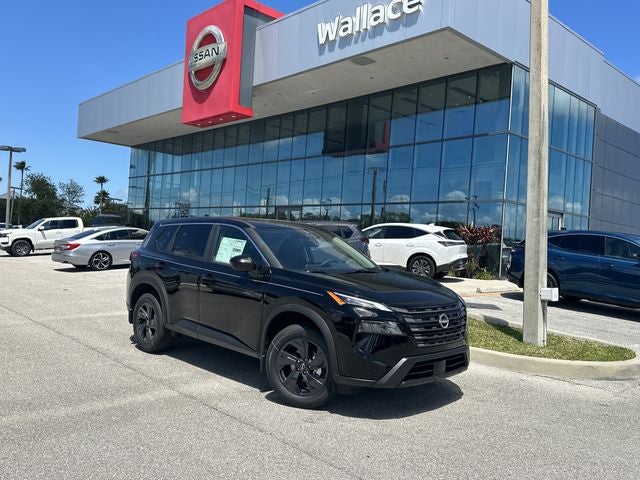 2026 Nissan Rogue SV in Super Black — front three-quarter view