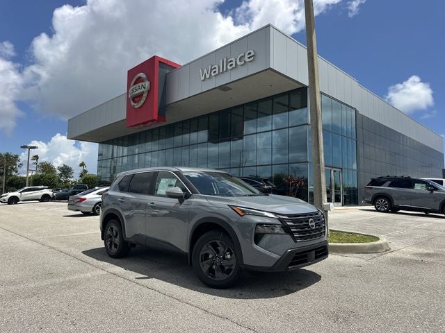 2026 Nissan Rogue SV in Boulder Gray Pearl — front three-quarter view