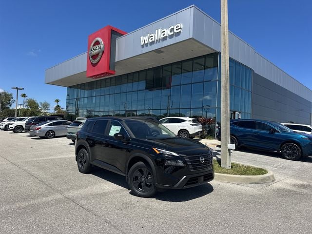 2026 Nissan Rogue SV in Super Black — front three-quarter view