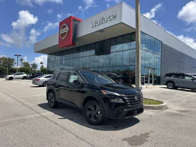 2026 Nissan Rogue SV in Super Black — front three-quarter view