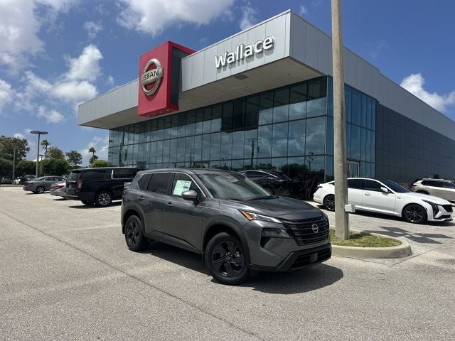 2026 Nissan Rogue SV in Gun Metallic — front three-quarter view