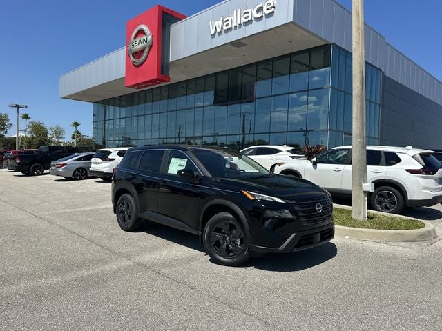 2026 Nissan Rogue SV in Super Black — front three-quarter view