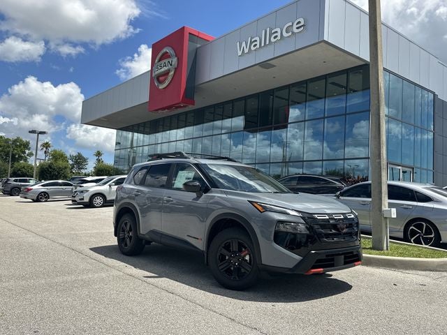 2026 Nissan Rogue Rock Creek in Boulder Gray Pearl — front three-quarter view