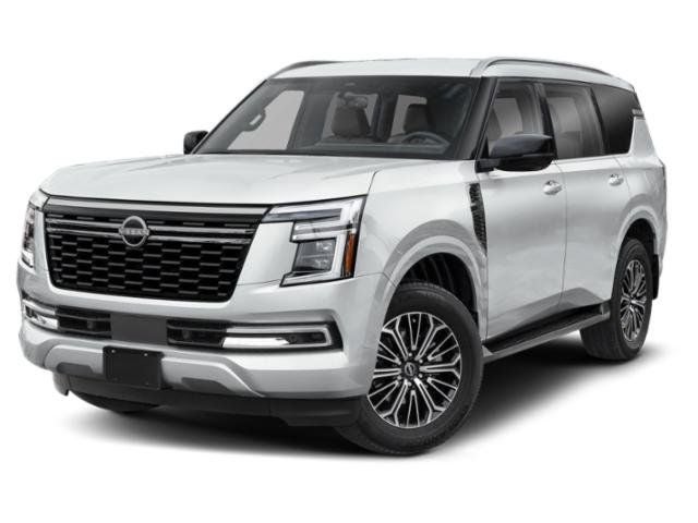 2026 Nissan Armada SL in Aspen White Tricoat — front three-quarter view
