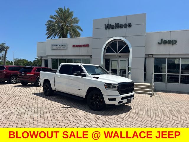2022 RAM 1500 Big Horn/Lone Star in Bright White Clearcoat — front three-quarter view