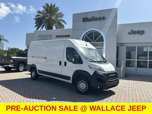 2025 RAM ProMaster 2500 High Roof in Bright White Clearcoat — front three-quarter view