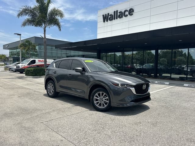 2024 Mazda Mazda CX-5 2.5 S Preferred Package in Machine Gray Metallic — front three-quarter view