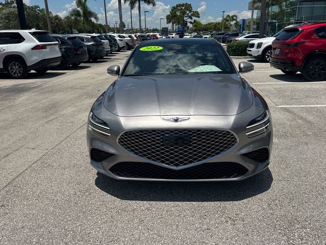 2022 Genesis G70 — rear three-quarter view