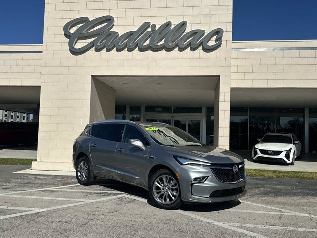 2023 Buick Enclave Avenir in Moonstone Gray Metallic — front three-quarter view