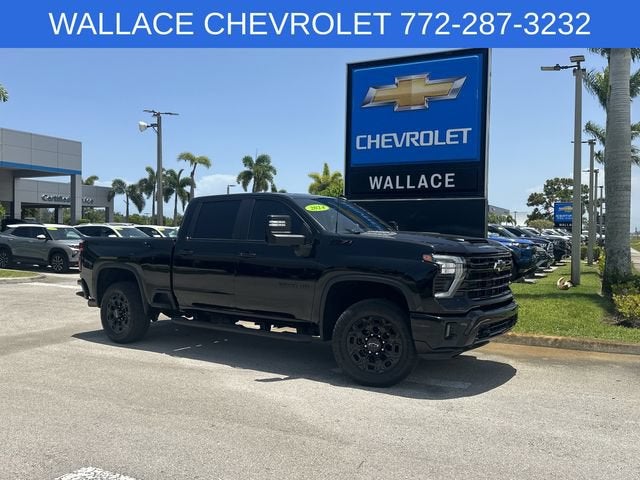 2024 Chevrolet Silverado 2500 HD LT in Black — front three-quarter view